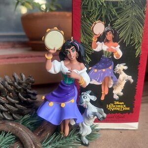 Hallmark Disney Esmeralda Keepsake Ornament with Tambourine and Djai New in Box